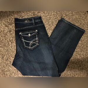 Stylish Dark Wash Women's Jeans Size 18W